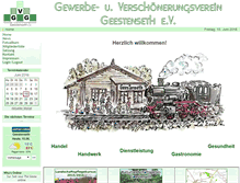 Tablet Screenshot of gewerbeverein-geestenseth.de